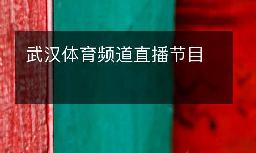 武漢體育頻道直播節目