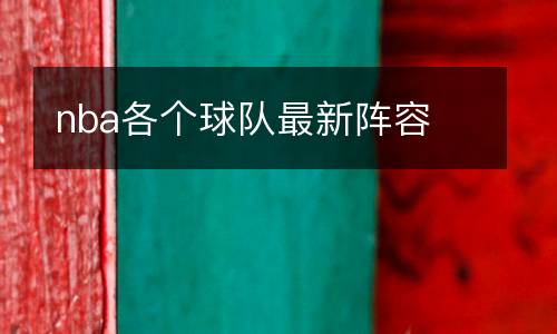 nba各個(gè)球隊(duì)最新陣容